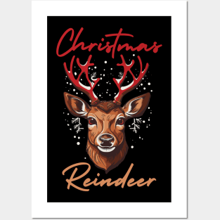 Christmas Reindeer Posters and Art